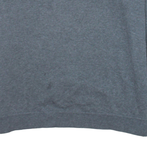 Nike Men Grey Crew Neck Logo Pullover Sweatshirt Size M