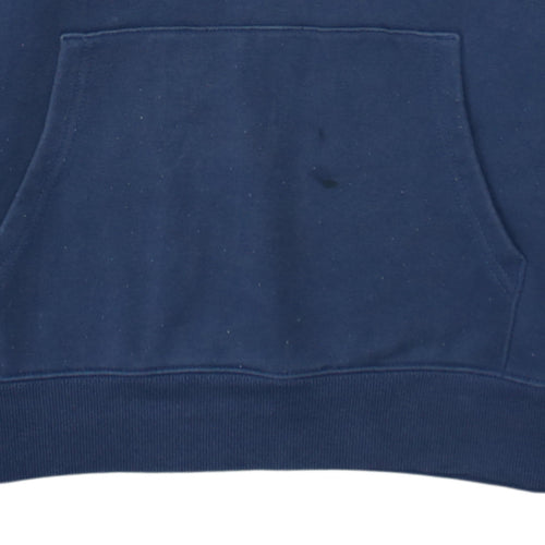 Tommy Jeans Men's Blue XL Pullover Hoodie Cotton Blend