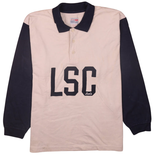 Levi's Men's Beige LSC Collared Henley Sweatshirt Size L