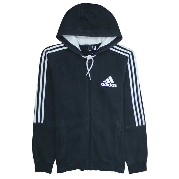 Adidas Men's Black Full Zip Hoodie M Sports Fleece Sweatshirt