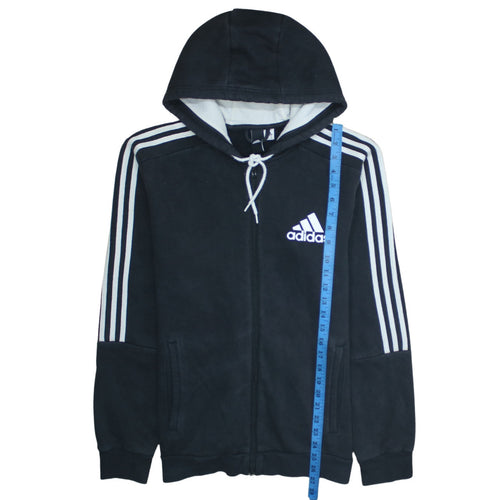 Adidas Men's Black Full Zip Hoodie M Sports Fleece Sweatshirt