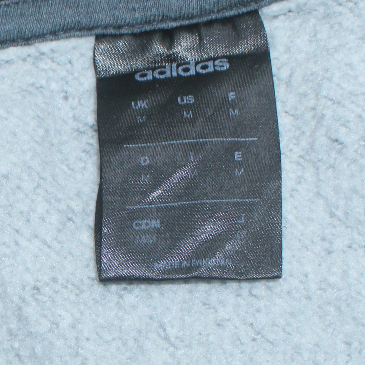 Adidas Men's Blue Full Zip Hoodie Size M Sports Fleece Jacket