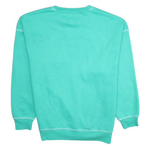 Disney at Primark Women XS Green Mickey & Pluto Pullover Sweatshirt