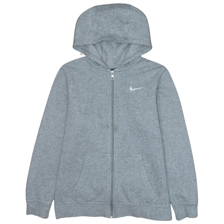 Nike Boys Grey Full Zip Hoodie XL 13-15 Years Hooded Sweatshirt