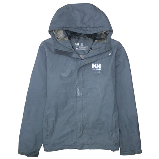 Helly Hansen Men's Black Waterproof Hooded Rain Jacket M