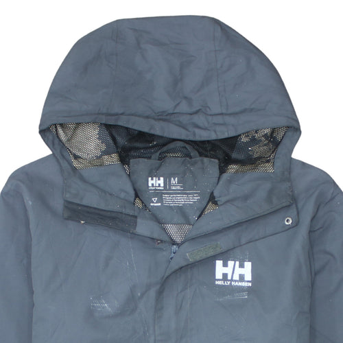 Helly Hansen Men's Black Waterproof Hooded Rain Jacket M