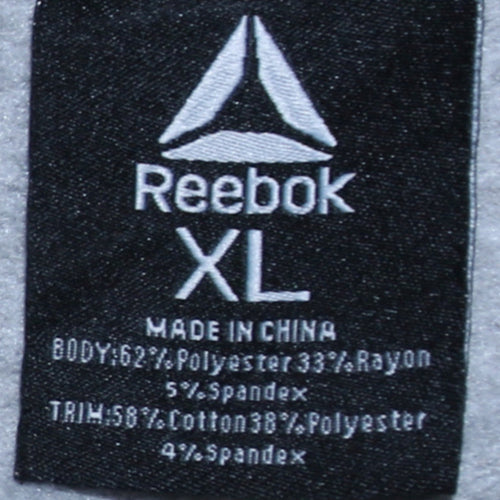 Reebok Womens Beige XL Pullover Sweatshirt Relaxed Fit