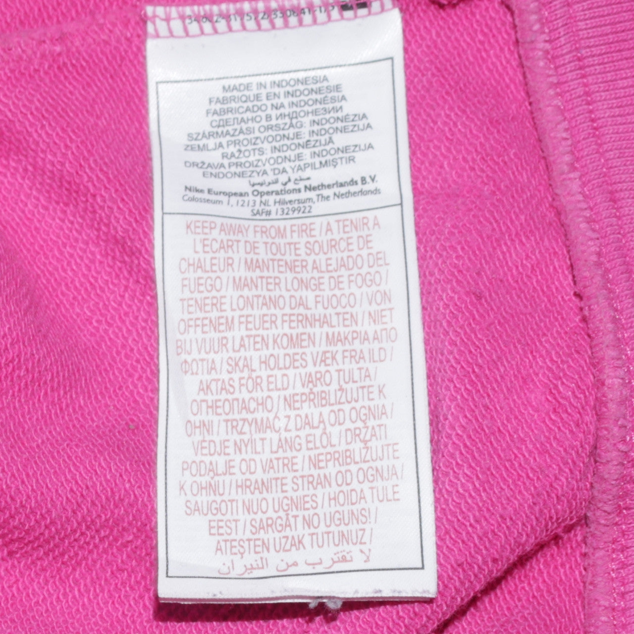 Nike Teens Pink Full Zip Hoodie XL 13-15 Years Sportswear Casual