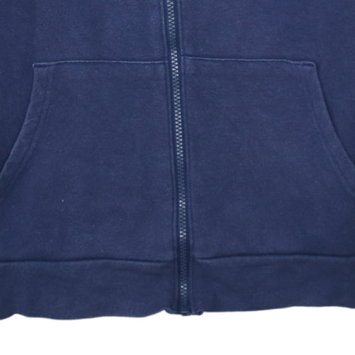 Under Armour Boys Navy Blue Full Zip Hoodie Size 158 Fleece Sweatshirt