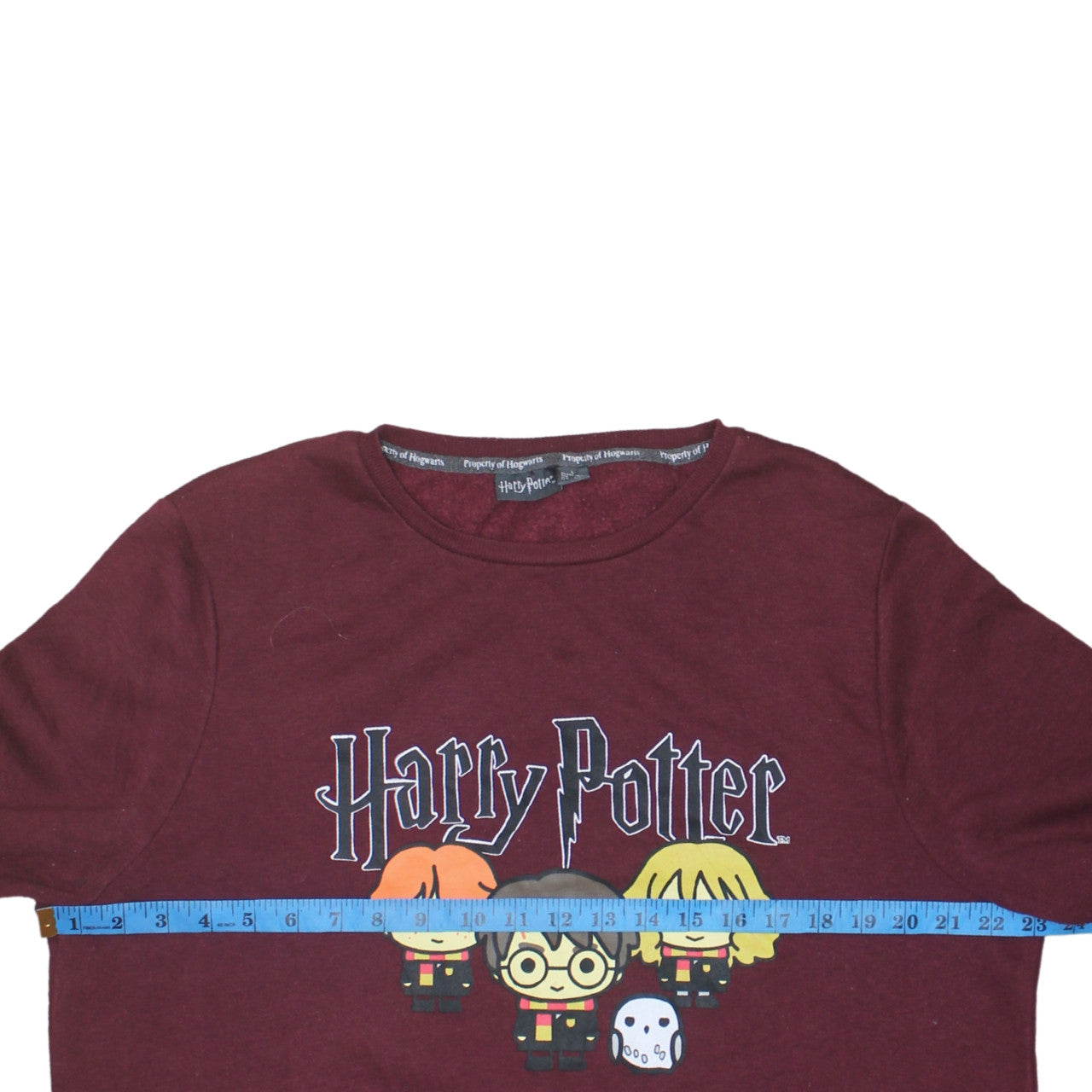 Primark Women Burgundy Harry Potter Graphic Pullover Sweatshirt L 14/16