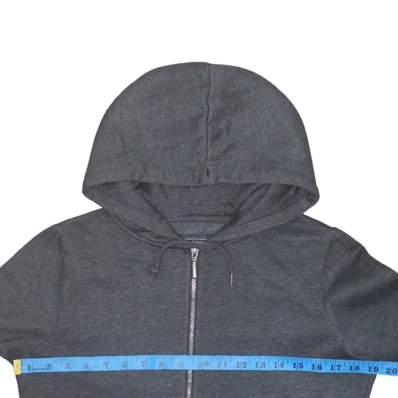 Atmosphere Women Grey Size 10 Full Zip Hoodie with Pockets