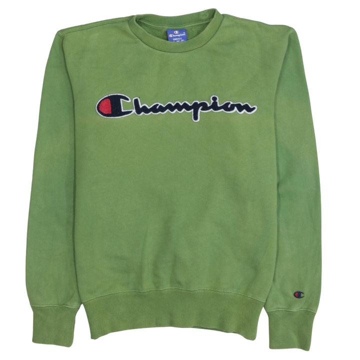Champion Women’s Green Small Pullover Sweatshirt with Logo