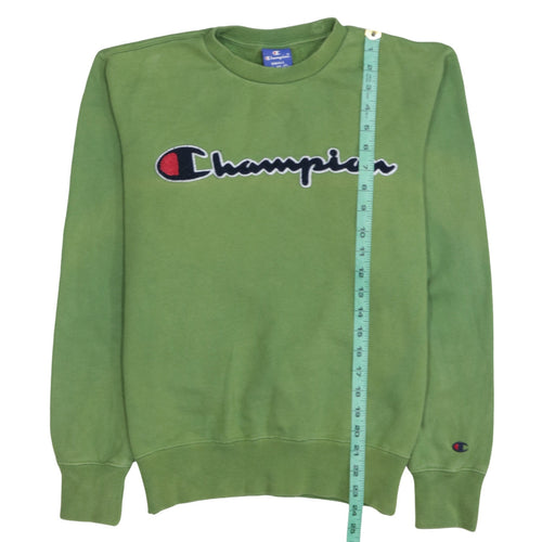 Champion Women’s Green Small Pullover Sweatshirt with Logo