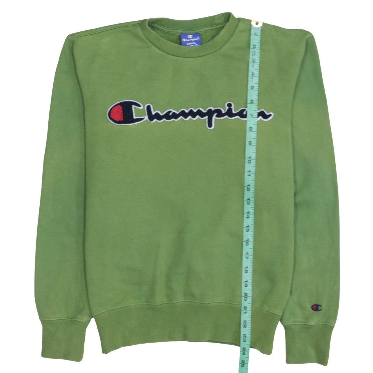 Champion Women’s Green Small Pullover Sweatshirt with Logo