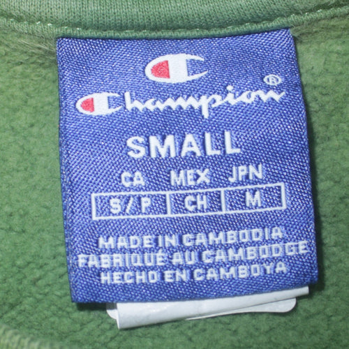 Champion Women’s Green Small Pullover Sweatshirt with Logo