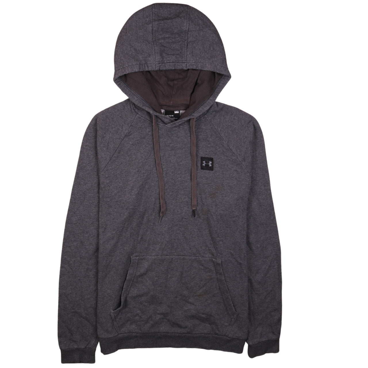 Under Armour Womens Grey Pullover Hoodie Size L Cotton Blend