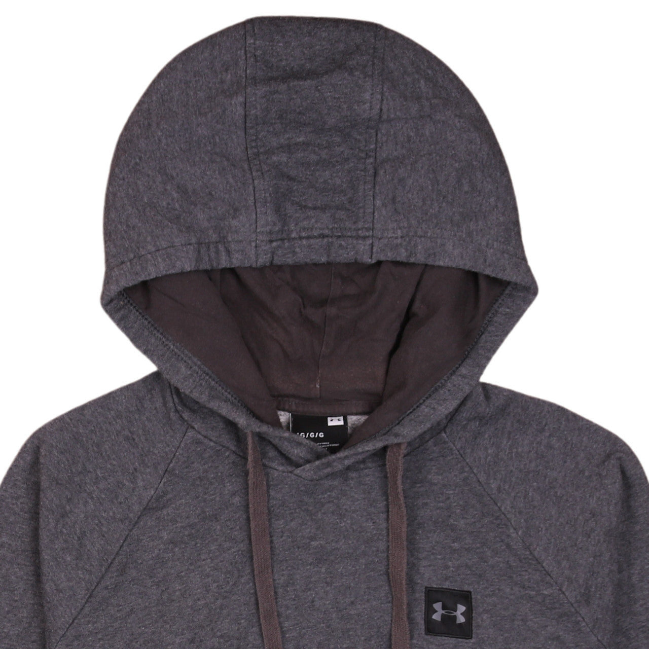 Under Armour Womens Grey Pullover Hoodie Size L Cotton Blend