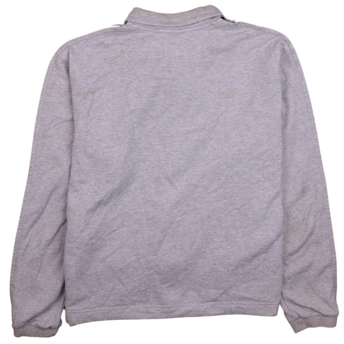 Nike Men's Grey Full Zip Collared Sweatshirt Size M