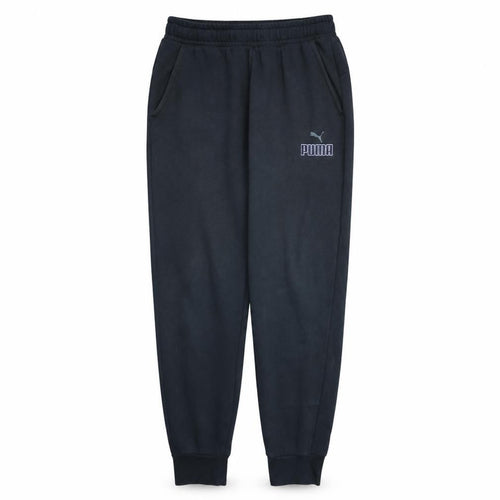 Puma Men's Black Jogger Trousers Size M Regular Fit Fleece