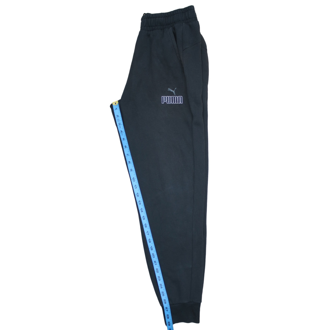 Puma Men's Black Jogger Trousers Size M Regular Fit Fleece