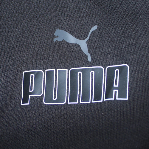 Puma Men's Black Jogger Trousers Size M Regular Fit Fleece