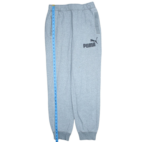 Puma Men's Grey M Jogger Sweatpants Elastic Waist Pockets