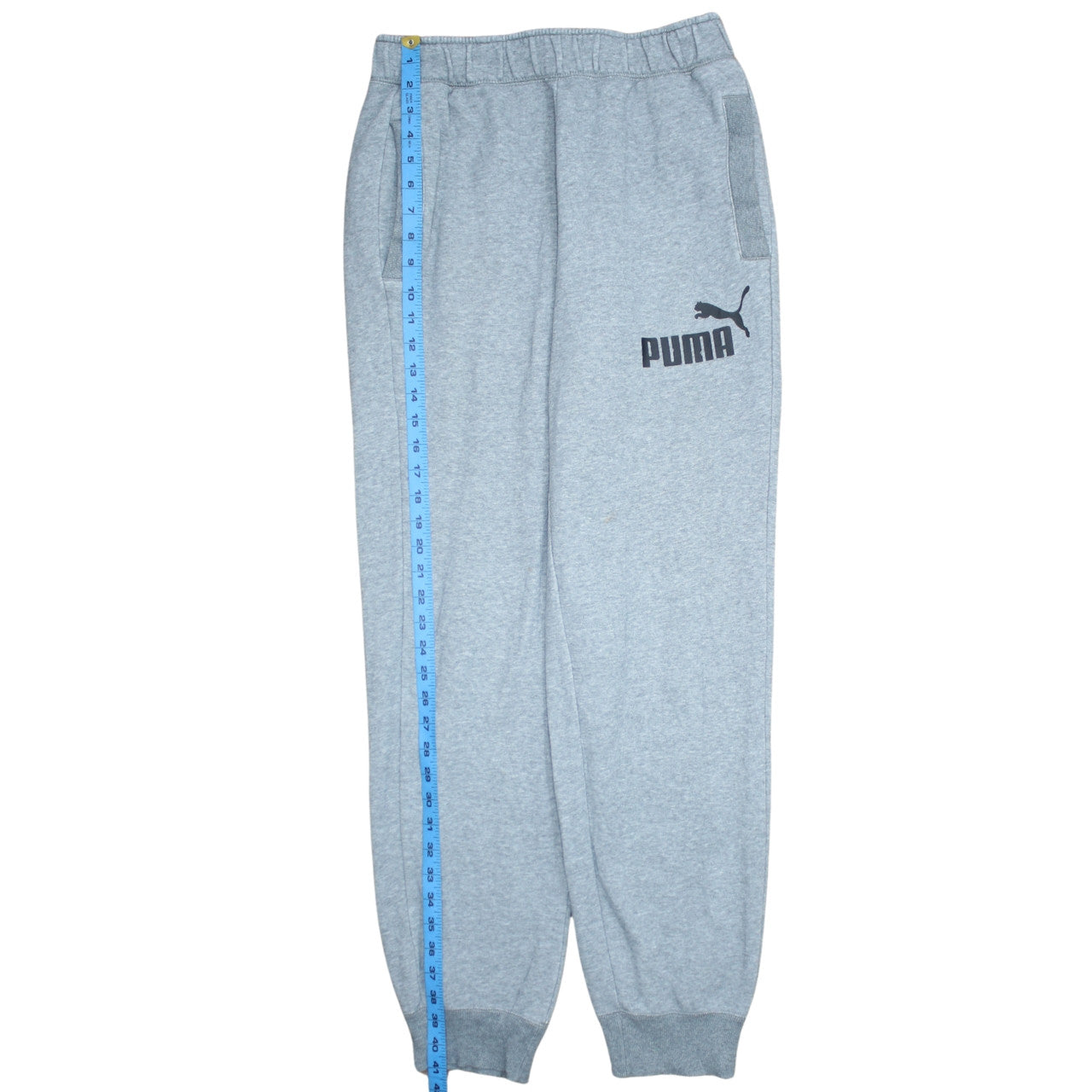 Puma Men's Grey M Jogger Sweatpants Elastic Waist Pockets