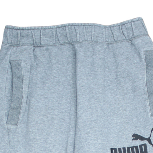 Puma Men's Grey M Jogger Sweatpants Elastic Waist Pockets