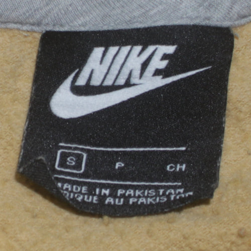 Nike Men's Beige Crew Neck Regular Fit Sweatshirt Size S