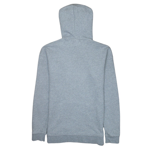 Adidas Women Grey Pullover Hoodie Size 4 Logo Print Hooded Sweatshirt