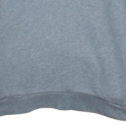 Adidas Men's Grey Pullover Hoodie Small Logo Sports Fleece Sweatshirt