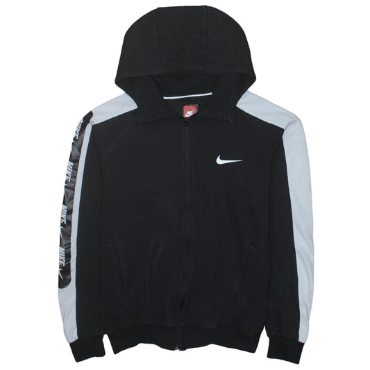 Nike Men's Black Full Zip Hoodie M Sports Fleece Sweatshirt