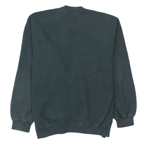 Nike Men’s Green Embroidered Logo Crew Neck Sweatshirt Size M