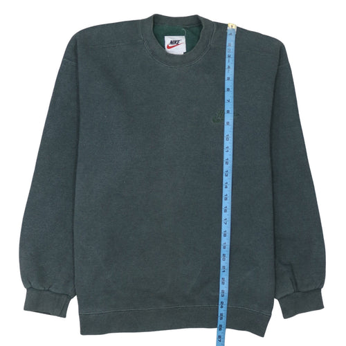 Nike Men’s Green Embroidered Logo Crew Neck Sweatshirt Size M