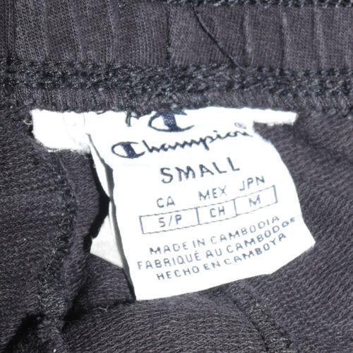 Champion Men’s Black Small Jogger Sweatpants Cotton Blend