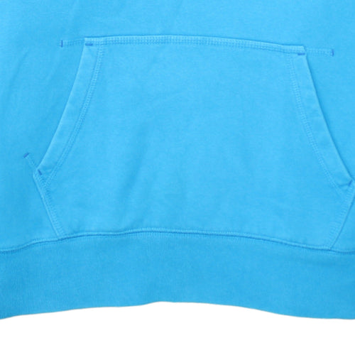 Nike Boys Blue Henley Hoodie XL 13-15 Years Cotton Blend Pullover