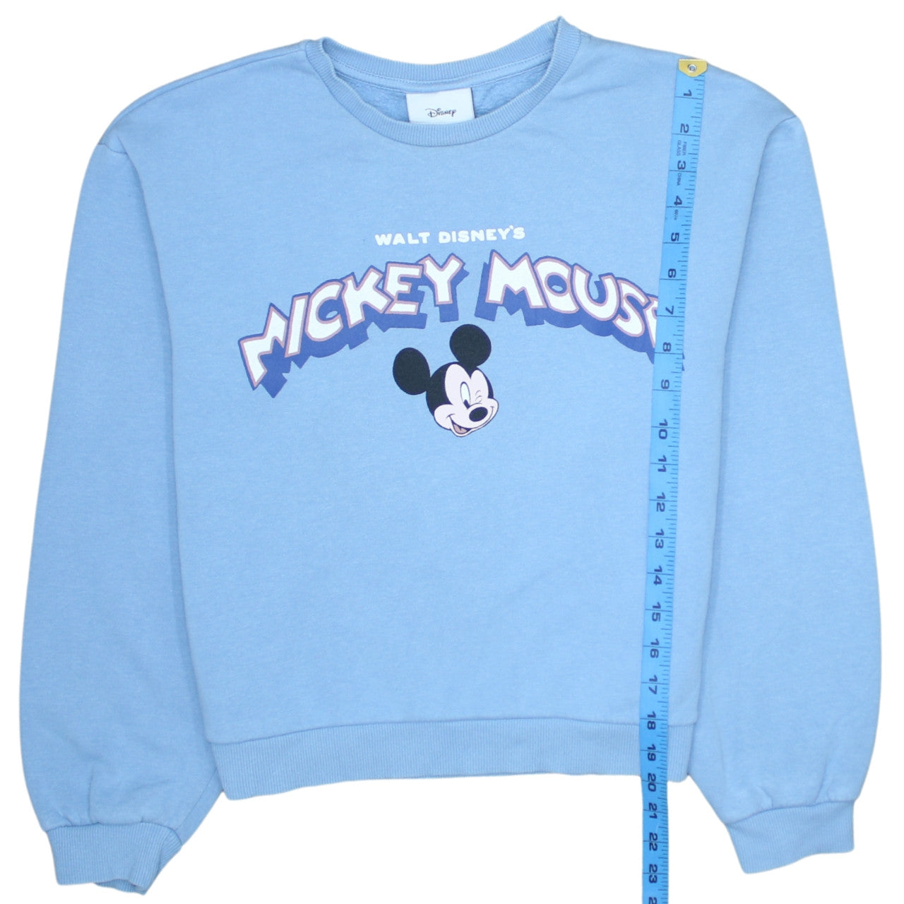 Disney Mickey Mouse Blue Sweatshirt Unisex Adults S Pullover