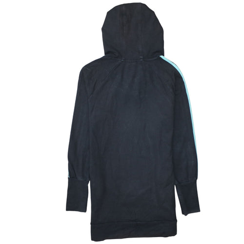 Adidas Womens Black Hoodie Size 12 Pullover Hooded Sports Sweatshirt
