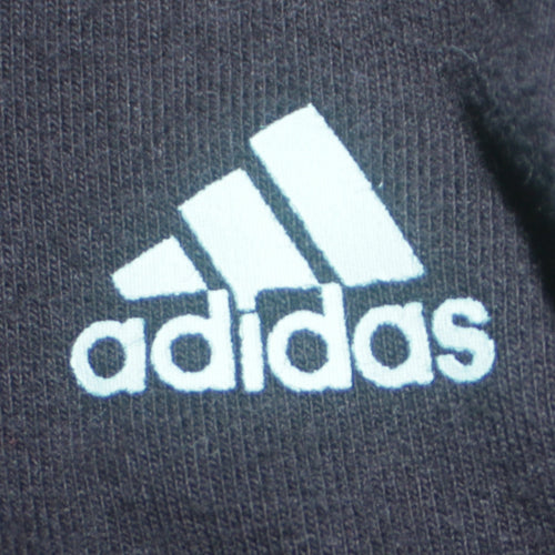 Adidas Womens Black Hoodie Size 12 Pullover Hooded Sports Sweatshirt