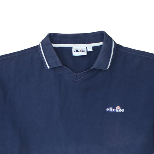 Ellesse Men's Blue XL Polo Shirt Cotton Embroidered Logo