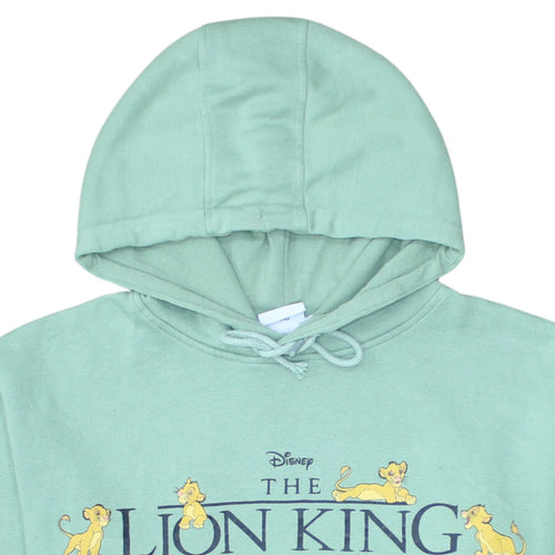 Disney Womens Green The Lion King Pullover Hoodie Size M 12/14