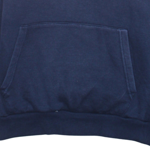 FILA Boys Navy Blue Pullover Hoodie 13-15 Years Logo Cotton Blend