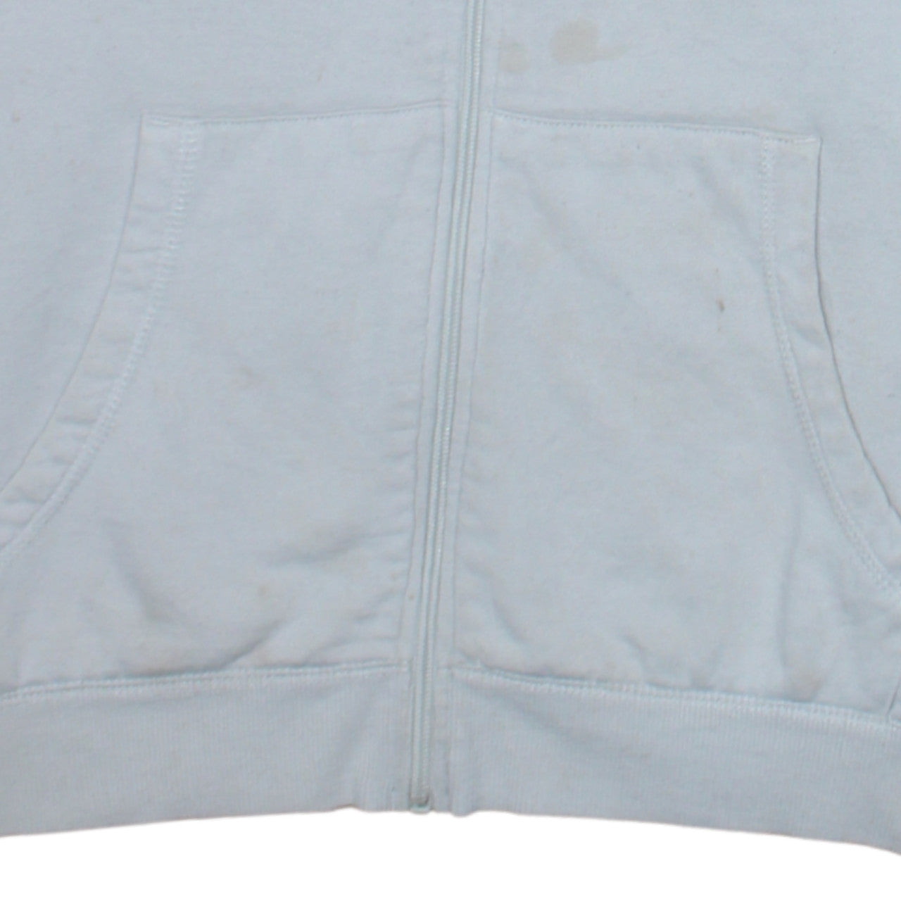 Lotto Men's White Full Zip Hoodie Size L Sports Fleece Sweatshirt