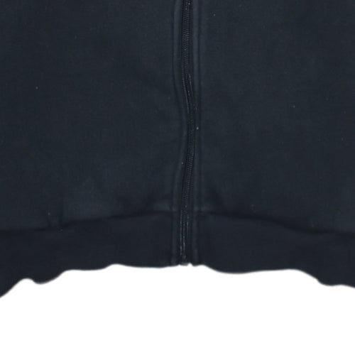 adidas Boys Black Full Zip Hoodie 14 Years Fleece Lined Sportswear