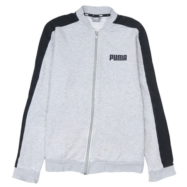 Puma Men's Grey Full Zip Sweatshirt M Sports Track Top