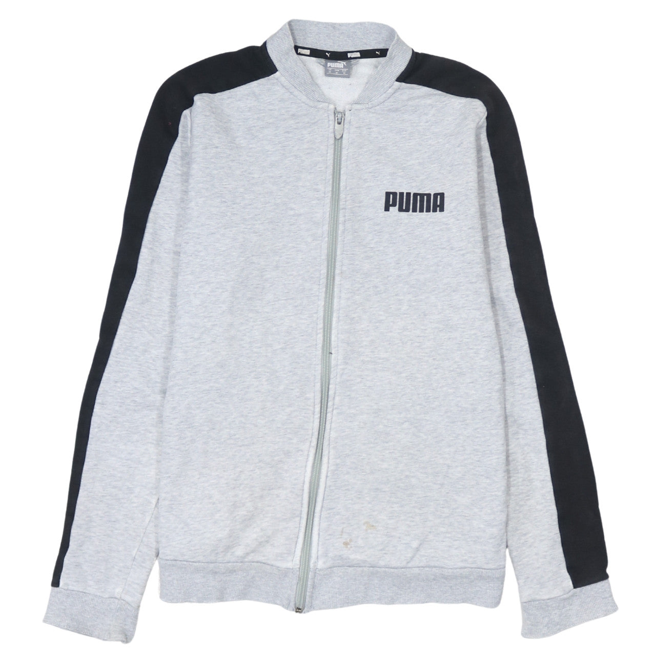 Puma Men's Grey Full Zip Sweatshirt M Sports Track Top