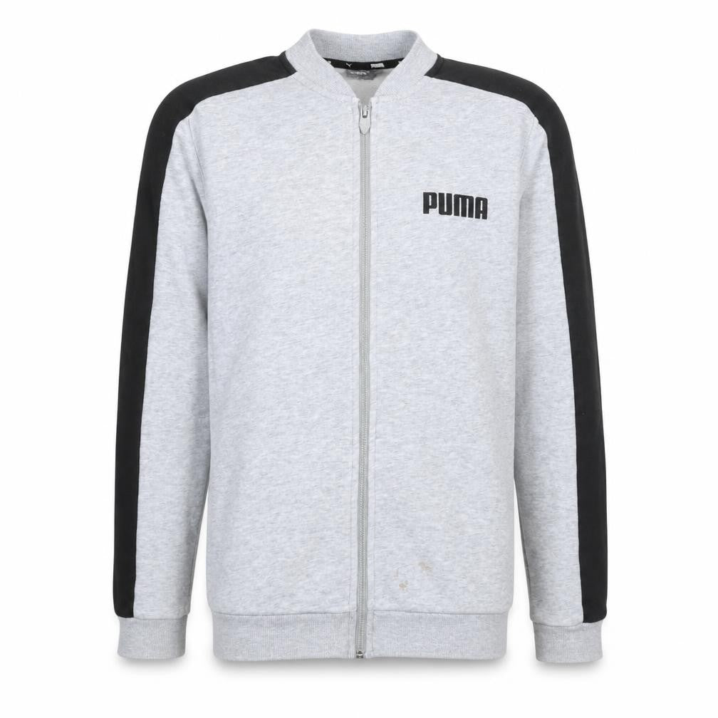 Puma Men's Grey Full Zip Sweatshirt M Sports Track Top