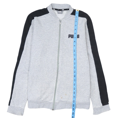 Puma Men's Grey Full Zip Sweatshirt M Sports Track Top