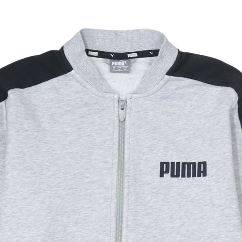 Puma Men's Grey Full Zip Sweatshirt M Sports Track Top
