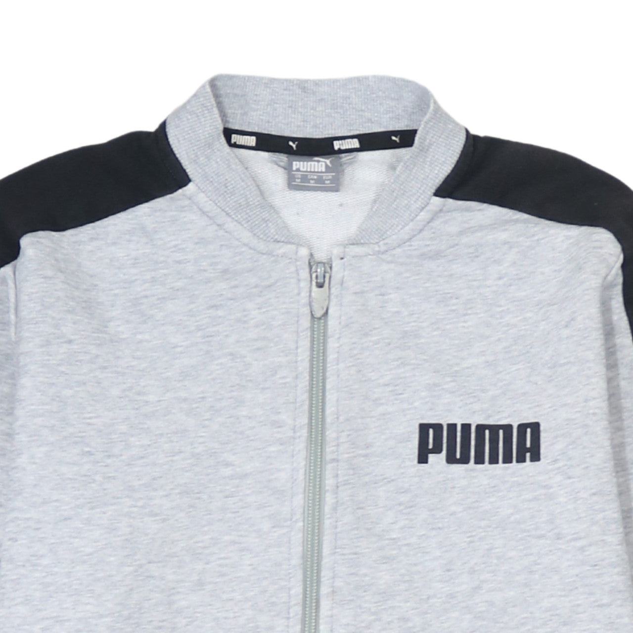 Puma Men's Grey Full Zip Sweatshirt M Sports Track Top